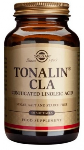 CLA - Tonalin 1300 mg Sprzężony Kwas Linolowy z oleju z Nasion Krokosza 60 kaps. Solgar