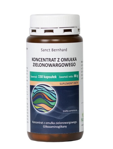 Omułek zielonowargowy - koncentrat 150 kaps. Kräuterhaus Sanct Bernhard KG