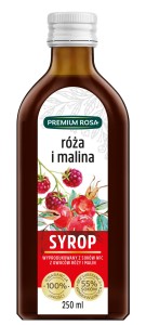 Sirop de rose et framboise 250 ml Premium Rosa