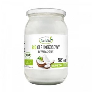 Olej Kokosowy BIO bezzapachowy 900 ml  NatVita