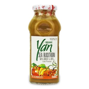 Sanddornsaft mit Aprikose und Apfel BIO 250 ml - YAN