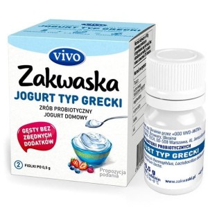 LEBENDE BAKTERIENKULTUREN FÜR GLUTENFREIEN JOGHURT GRIECHISCHER ART 1 g (2 FLÄCHEN) - VIVO