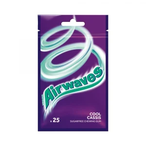 Kaugummi Cool Cassis ohne Zucker 25 Dragees