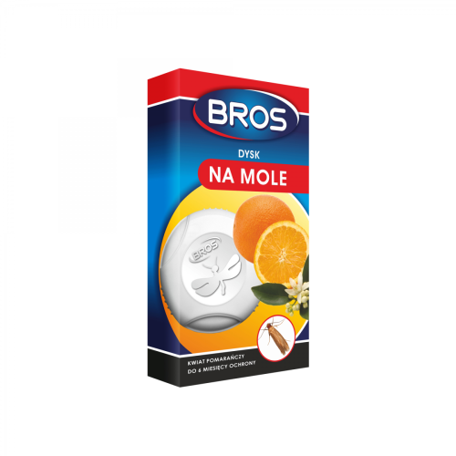 Orangefarbene Mottenscheibe