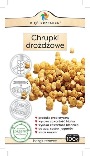 FIVE TRANSFORMATIONS Glutenfreie Hefechips 100g