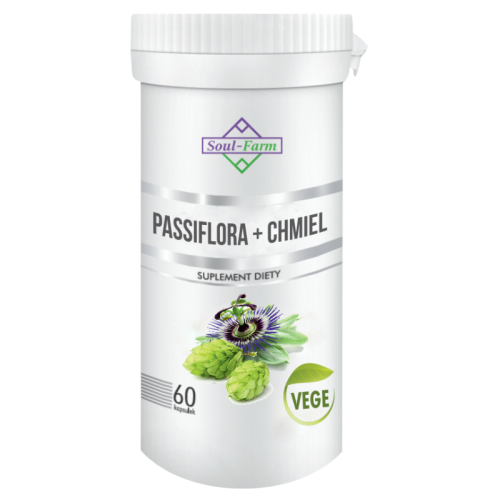 PASSIFLORA + HOPS EXTRAKT 60 KAPSELN (300 mg + 300 mg) - SOUL FARM