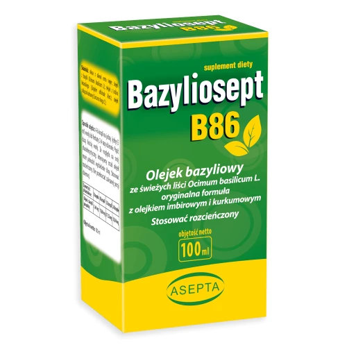 ASEPTA Basiliosept B86 100ml - Basilikumöl + Ingwer- und Kurkumaöl