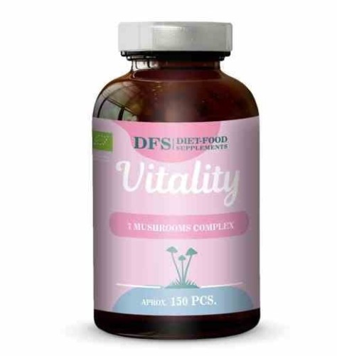 Vitality - ein Komplex aus 7 Vitalpilzen in BIO 45g Kapseln