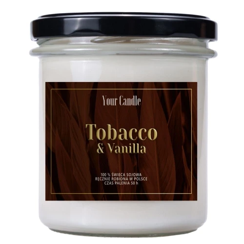 TABAK & VANILLE SOJAKERZE 210 ml - IHRE KERZE