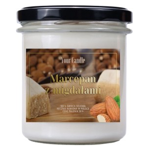 MARZIPAN SOJAKERZE MIT MANDEL 300 ml - IHRE KERZE