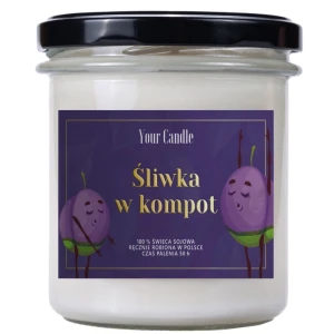 SOJAKERZE PFLAUME IN KOMPOT 300 ml - IHRE KERZE