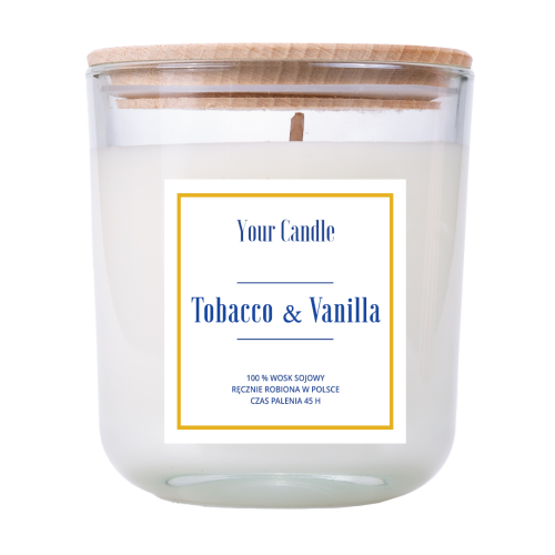 TABAK & VANILLE SOJAKERZE 300 ml - IHRE KERZE