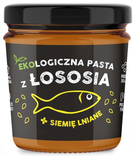 LACHSPASTA MIT LEINSAMEN BIO 90 g - KUTER FISCH