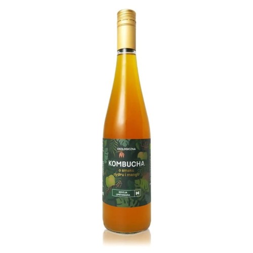 KOMBUCHA O SMAKU CYDRU I MANGO BIO 750 ml - ZAKWASOWNIA