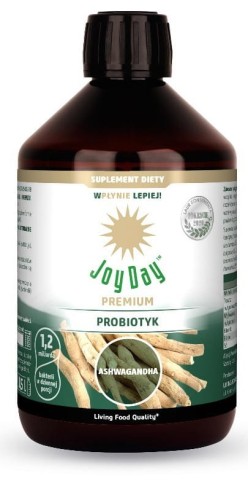 NAHRUNGSERGÄNZUNGSMITTEL PROBIOTIKA MIT ASHWAGANDHA GLUTENFREI BIO 500 ml - JOY DAY