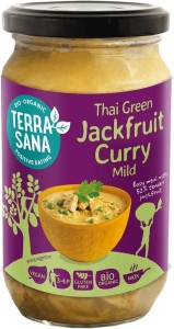 THAI GRÜNE CURRY SAUCE MIT JACKFRUIT GLUTENFREI BIO 350 g - TERRASANA
