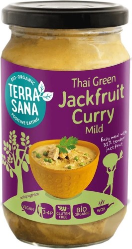THAI GRÜNE CURRY SAUCE MIT JACKFRUIT GLUTENFREI BIO 350 g - TERRASANA