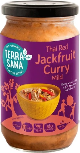 THAI SAUCE ROTES CURRY MIT JACKFRUIT GLUTENFREI BIO 350 g - TERRASANA