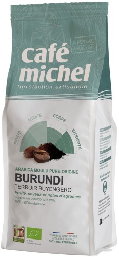 GEMAHLENER ARABIKAKAFFEE 100% BURUNDI FAIR TRADE BIO 250 g - CAFE MICHEL