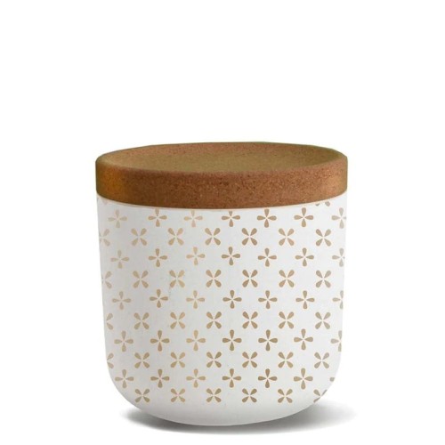 PLA KUNSTSTOFFBEHÄLTER MIT KORKDECKEL GOLDEN TILES 570 ml - CHIC-MIC