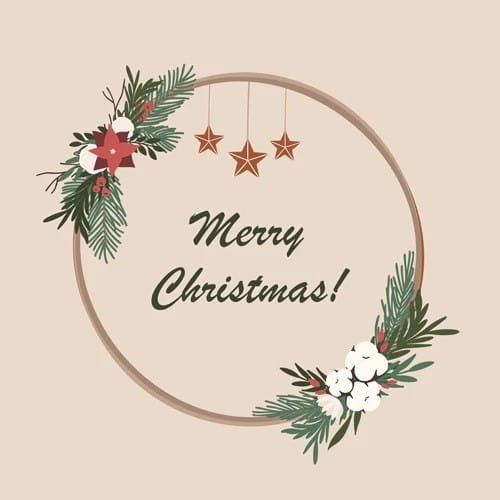 BAMBUS TISCHSERVIET WEIHNACHTSKRANZ 20 Stk. - CHIC-MIC