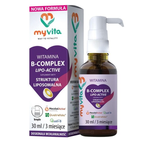 Witamina B-Complex Lipo-Active Struktura liposomalna 30ml Myvita