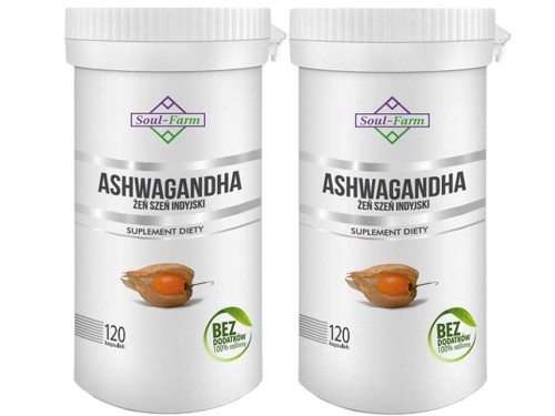 ASHWAGANDHA EKSTRAKT 60 KAPSUŁEK (500 mg) - SOUL FARM