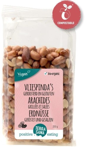BIO GESALZTE GERÖSTETE ERDNÜSSE 250 g - TERRASANA