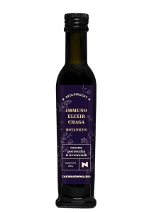 ELIXIER FÜR DIE IMMUNITÄT CHAGA BOTANICUS MIT JOHANNISBEERE UND BIO RAW 250 ml - SÄUEREND