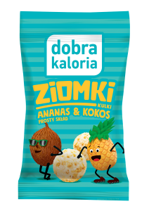GOOD CALORIE Ziomki Bällchen Ananas & Kokosnuss 24g KUBARA