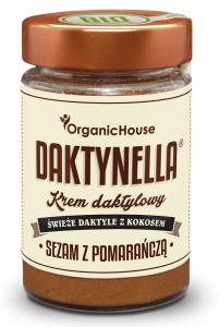KOKOS-DATUM-CREME MIT SESAM UND ORANGE GLUTENFREI BIO 190 g - BIO HAUS (DAKTYNELLA)