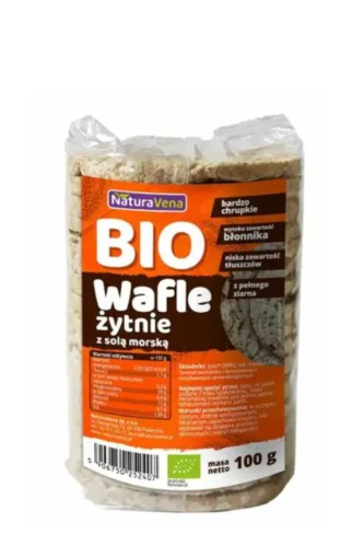 VOLLKORN-ROGGENWAFFEN MIT BIO-MEERSALZ 100 g - NATURAVENA