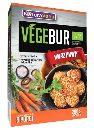 BIO-VEGETARISCHER BURGER 200 g - NATURAVENA