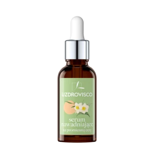 FEUCHTIGKEITSSPENDENDES GESICHTSSERUM FÜR STRAHLENDE HAUT 30 ml - UZDROVISCO (ÖLFREI)