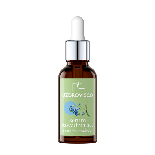 HYDRATATIONSSERUM FÜR DAS GESICHT FÜR UNVOLLKOMMENHEITEN 30 ml - UZDROVISCO (ÖLFREI)