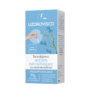 HYDRATATIONSSERUM FÜR DAS GESICHT FÜR UNVOLLKOMMENHEITEN 30 ml - UZDROVISCO (ÖLFREI)