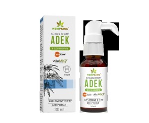 WITAMINA ADEK W BIO OLEJU KONOPNYM BEZGLUTENOWE 30 ml - HEMPKING