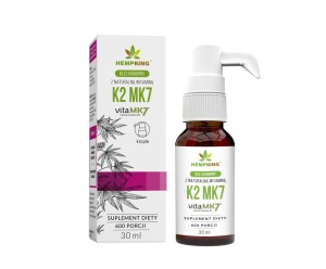 WITAMINA K2 MK7 W BIO OLEJU KONOPNYM BEZGLUTENOWA 30 ml - HEMPKING