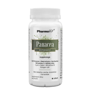 NAHRUNGSERGÄNZUNGSMITTEL (SHOT) ZUR UNTERSTÜTZUNG DER IMMUNITÄT (PANACEA) IN FLÜSSIGKEIT GLUTENFREI 120 ml - PHARMOVIT