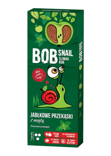 Apfel-Minz-Fruchtsnack ohne Zuckerzusatz 30 g BOB SNAIL