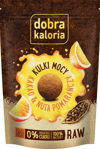 Kulki Mocy - Kakao i nuta pomarańczy Dobra Kaloria, 65g