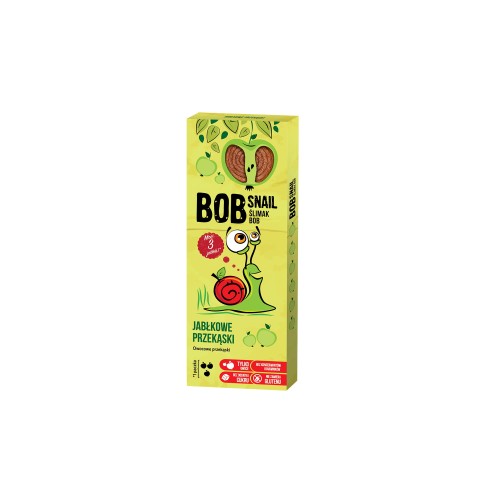 PRZEKĄSKA ROLL JABŁKOWA BEZ DODATKU CUKRU BEZGLUTENOWA 30 g - BOB SNAIL