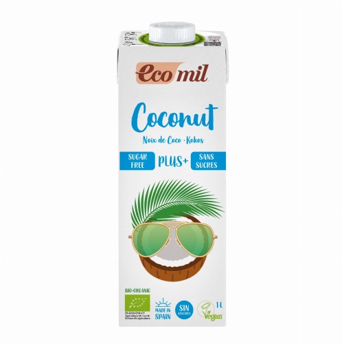 Kokosdrank zonder suiker met calcium BIO 1 l Ecomil