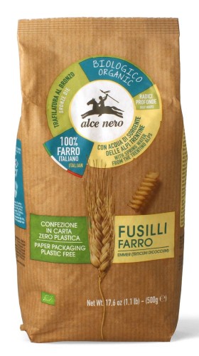 FUSILLI BIO PASTA (SPELT) 500 g - ALCE NERO