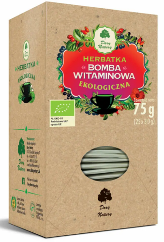 Herbatka Bomba witaminowa fix BIO 25*3g DARY NATURY