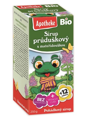 SYROP DLA DZIECI Z TYMIANKU I DZIKIEJ RÓŻY BIO 250 g - APOTHEKE