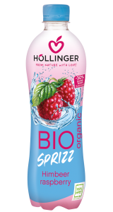 NAPÓJ GAZOWANY MALINOWY BIO 500 ml - HOLLINGER