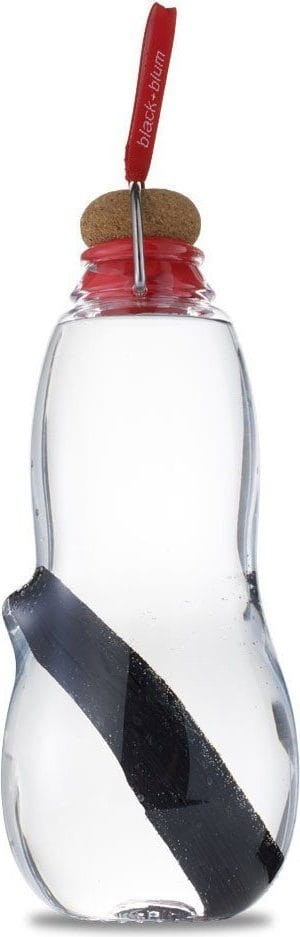 Water bottle with filter red - Eau Good