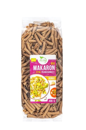 Whole grain rye pasta tube 400g EKO Bio Life