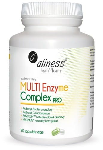 Spijsverteringsenzymen Multi Enzyme Complex Pro 90 Aliness vegetarische capsules